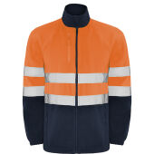 navy blue/fluor orange