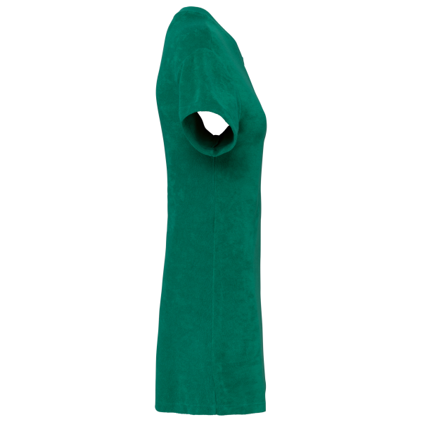 Ecologische badstof t-shirtjurk met afhangende mouwen Malachite Green XL Ecologische badstof t-shirtjurk met afhangende mouwen Malachite Green XL