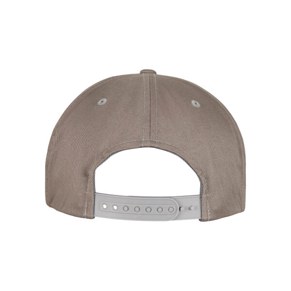 Snapback-Cap aus biologischer Baumwolle Pale Grey One Size