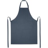 Andrea schort van 240 g/m² met verstelbare nekband - Hale Blue