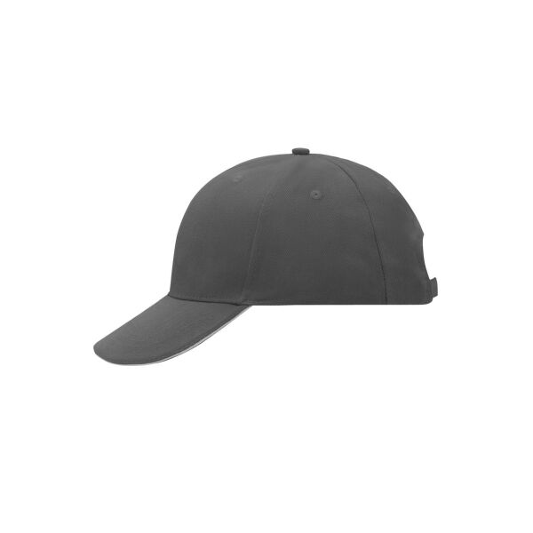 6 Panel Sandwich Cap graphite/light grey one size 6 Panel Sandwich Cap graphite/light grey one size