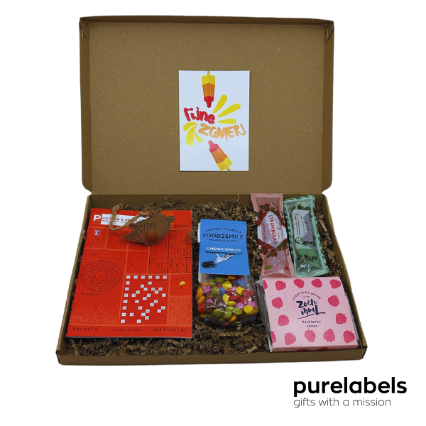 Cadeaupakket zomergeschenk personeel | Zoete inval| | Brievenbus zomerpakket