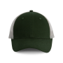 Truckerpet - 6 panelen Forest Green / Light Grey One Size