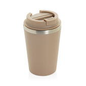 Java RCS recycled dubbel wandige beker 350ML, greige Java RCS recycled dubbel wandige beker 350ML, greige