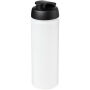 Baseline® Plus grip 750 ml sportfles met flipcapdeksel - Transparant/Zwart