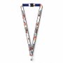Polyester keycord met gesublimeerde satijnen overlay