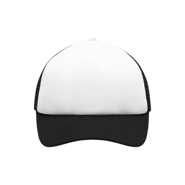 5 Panel Polyester Mesh Cap for Kids white/black one size 5 Panel Polyester Mesh Cap for Kids white/black one size