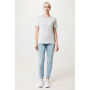 IQONIQ Yala dames lichtgewicht gerecycled katoen t-shirt, light heather grey (L)