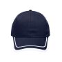 6 Panel Piping Cap navy/white one size