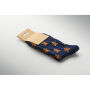 SOC LARGE - Paar kerstsokken L - Blauw