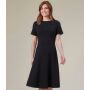 Ladies Belinda Jersey Dress, Black, 8/R, Brook Taverner