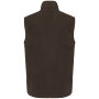 Fleece bodywarmer met binnenkant van sherpa uniseks Chocolate 3XL