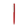 Vibe GRS certified R-ABS pen met ultra vloeiende inkt, rood, wit