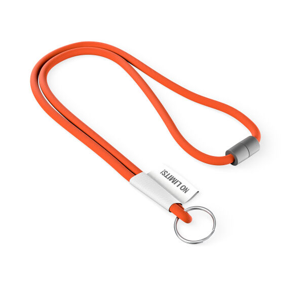 Polyester 2-kleurige koord-lanyard met full color label Polyester 2-kleurige koord-lanyard met full color label