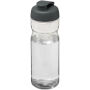 H2O Active® Base 650 ml sportfles met flipcapdeksel - Transparant/Grijs