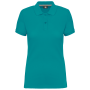 Damespolo korte mouwen Teal Blue XS Damespolo korte mouwen Teal Blue XS