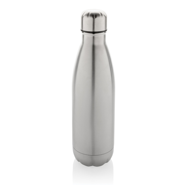 Eureka RCS-gecertificeerde gerecycled rvs enkelwandige fles, zilver