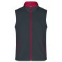 Men's Promo Softshell Vest iron grey/red 3XL