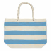 HEAVEN STRIPE - Katoenen strandtas 220 gr/m² - Babyblauw