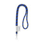 Polyester 2-kleurige koord-lanyard met full color label