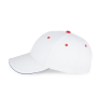 Orlando - 6 panel cap White / Royal Blue / Red One Size Orlando - 6 panel cap White / Royal Blue / Red One Size