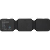 Armus 3-in-1 15W gerecycleerde plastic opvouwbare draadloze oplader - Zwart