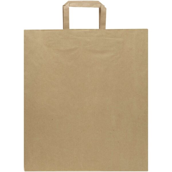 Kraft papieren tas 80–90 g/m² met platte handvatten – 32 x 17 x 39 cm - Kraftbruin Kraft papieren tas 80–90 g/m² met platte handvatten – 32 x 17 x 39 cm - Kraftbruin