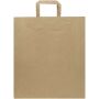 Kraft papieren tas 80–90 g/m² met platte handvatten – 32 x 17 x 39 cm - Kraftbruin Kraft papieren tas 80–90 g/m² met platte handvatten – 32 x 17 x 39 cm - Kraftbruin