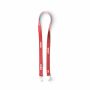 Polyester Pantone-gematchte zeefdruk keycord met 2 clips