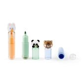 Tropical  markeerstift set van 3 met stempels ontworpen voor kinderen in ABS
