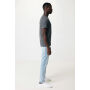 IQONIQ Manuel gerecycled katoen t-shirt ongeverfd, heather anthracite (M)