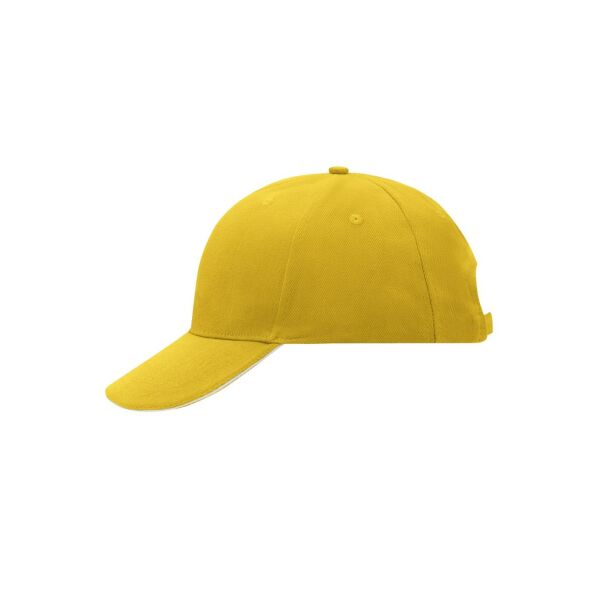 6 Panel Sandwich Cap sun yellow/white one size 6 Panel Sandwich Cap sun yellow/white one size