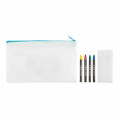 CRAY - Etui met 4 krijtjes - Babyblauw