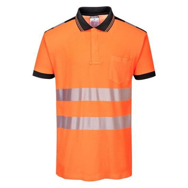 PW3 Hi-Vis Poloshirt Korte Mouw