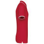 Herenpolo met korte mouwen en contrasterende bies Red / White S