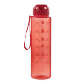 AQUA LEVEL - Sportdrinkfles rood