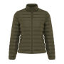 IQONIQ Maiko dames gerecycled polyester jas met voering, khaki (L) IQONIQ Maiko dames gerecycled polyester jas met voering, khaki (L)
