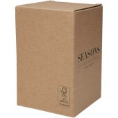 Supo 480 ml dubbelwandige lunchpot van gerecycled roestvrij staal met opvouwbare lepel - Zilver