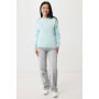 IQONIQ Etosha lichtgewicht gerecycled katoen sweater, crushed mint (XS)