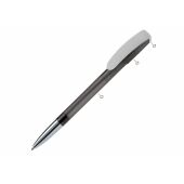 Balpen Deniro metalen tip combi - Wit/transparant / Fluor assorti