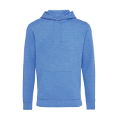 Iqoniq Torres gerecycled katoen hoodie ongeverfd, heather blue (S)
