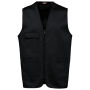 Bodywarmer polykatoen multizakken Black XS