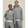 Fronter - Oversized rits hoodie in een gerecycled katoen blend - Misty Grey (XS)
