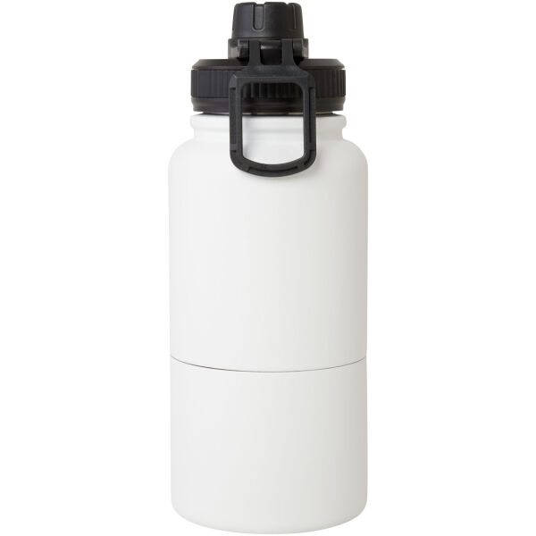 Dupeca 840 ml RCS certified stainless steel insulated sport bottle - White