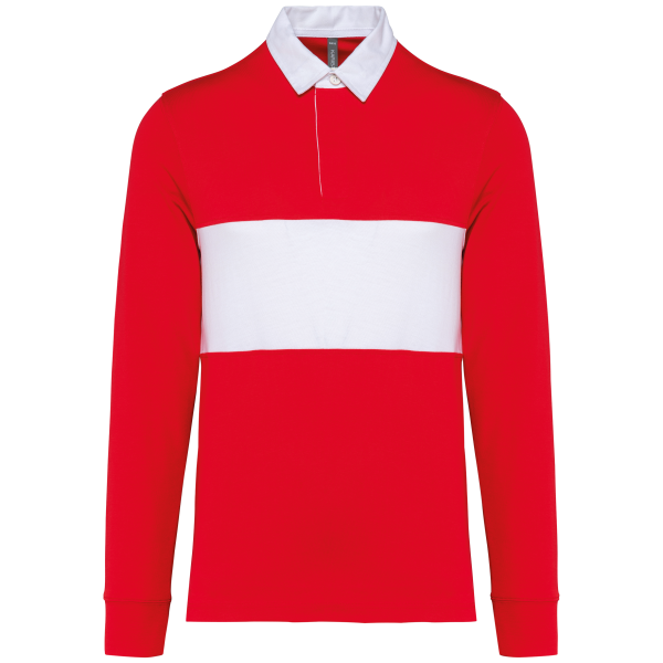 Rugbypolo met lange mouwen Sporty Red / White 5XL Rugbypolo met lange mouwen Sporty Red / White 5XL
