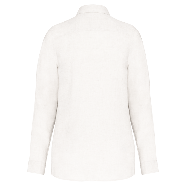 Linnen damesblouse White XXL Linnen damesblouse White XXL
