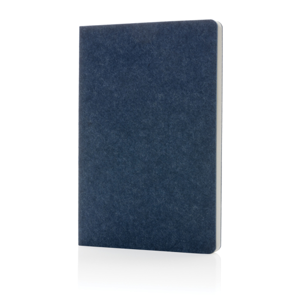 Phrase GRS gecertificeerd gerecycled vilt A5 notitieboek, blauw