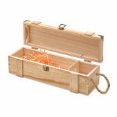 VINBOX + - Wijncadeaukist paulowniahout - Hout