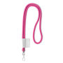 Polyester 2-kleurige koord-lanyard met full color label