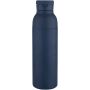 Illuminate 650 ml RCS gerecyclede roestvrijstalen dubbelwandige geïsoleerde waterfles - Marineblauw Illuminate 650 ml RCS gerecyclede roestvrijstalen dubbelwandige geïsoleerde waterfles - Marineblauw